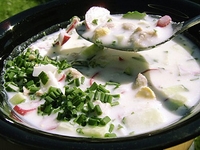 Окрошка на кефире