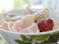 Вареники с клубникой