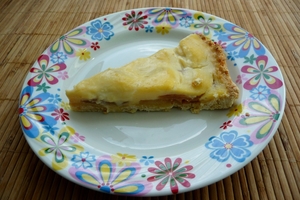 Грушевый пирог с заварным кремом