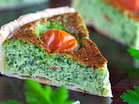 Тарт с брынзой и зеленью