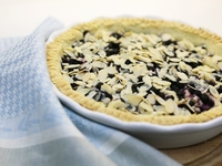 Черничный пирог с творогом