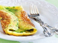 Омлет с травами