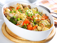 Готовим картофельную запеканку с овощами