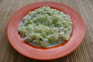 Тушеная капуста со сметаной