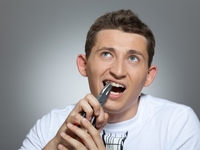 Коля Серга на репетиции перед Новой волной