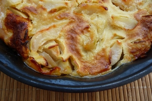 Медовый пирог с грушами