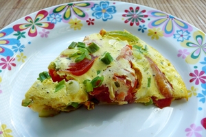 Овощная запеканка из кабачков и помидоров