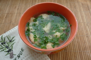Куриный суп с клецками