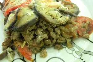 Мусака с баклажанами