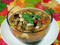 Суп-рататуй с пастой