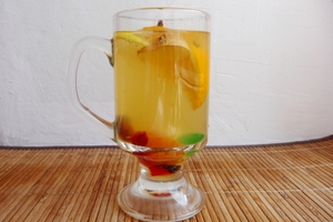 Как приготовить имбирный чай с фруктами