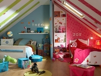 Современный дизайн детской для 2-х детей: дочки и сына