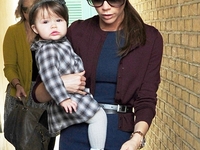 Дочка Бекхэмов отметила свой первый день рождения
