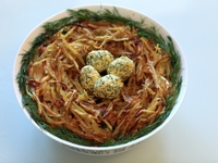 Как приготовить салат Кукушкино гнездо