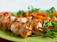 Куриные шашлычки в имбирном маринаде