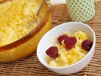 Рисовый молочный пудинг с корицей