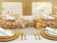 Золото и серебро: Идеи для новогодней сервировки (ФОТО)