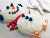 Как приготовить торт Снеговик на Новый год