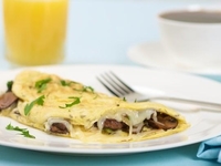 Омлет с шампиньонами по-бельгийски