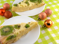 Новогодний десерт: Йогуртовый торт с киви