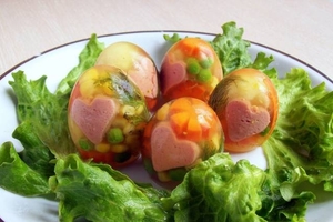 Как приготовить заливные яйца Фаберже (ВИДЕО)