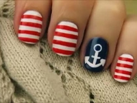 Модный маникюр в морском стиле!