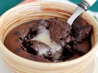 Воскресный десерт: Шоколадный пудинг с карамелью