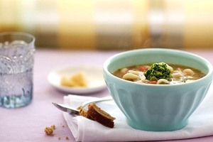 Как приготовить Минестроне с вермишелью и соусом песто (ВИДЕО)