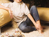 Квартира Лилии Ребрик: Разноцветные стены и яркая мебель