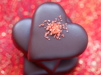 Миндально-клубничные конфеты для влюбленных