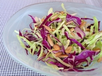 Постный салат из капусты