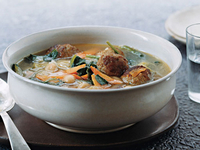 Готовим суп с фрикадельками в горшочке