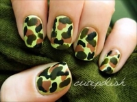 Видеоурок: Маникюр в стиле милитари