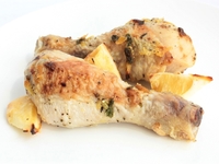 Куриные ножки, запеченные с лимоном