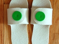 Сделай сама: Тапочки для гостей за 15 минут