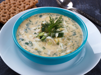 Окрошка на сыворотке