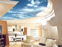 Почему фэн-шуй против цветных и зеркальных потолков?