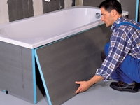 Как спрятать трубы под ванной