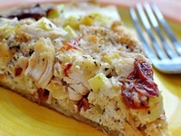 Киш с курицей и овощами