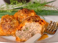 Ленивые голубцы с зеленым луком