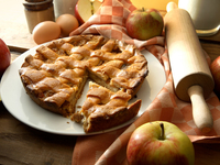 Как приготовить яблочный пирог с корицей