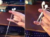 Как сложить наушники, чтобы они не запутывались