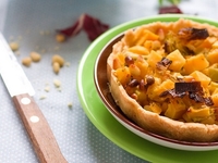 Пирог с тыквой и луком