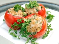 Помидоры, фаршированные грибами