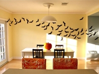 Очень простой декор на Хэллоин Летучие мыши: Как сделать