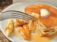 Пышные оладьи на молоке