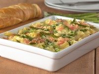 Запеканка из макарон с ветчиной