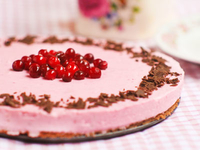 Клюквенный чизкейк с шоколадом