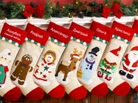 Новогодняя поделка своими руками: носок для подарков