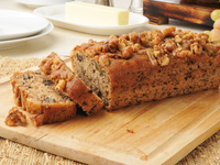 Банановый кекс с орехами